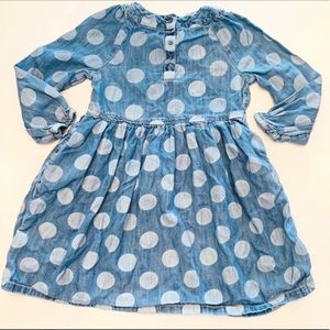 Gap Denim Polka Dot Dress